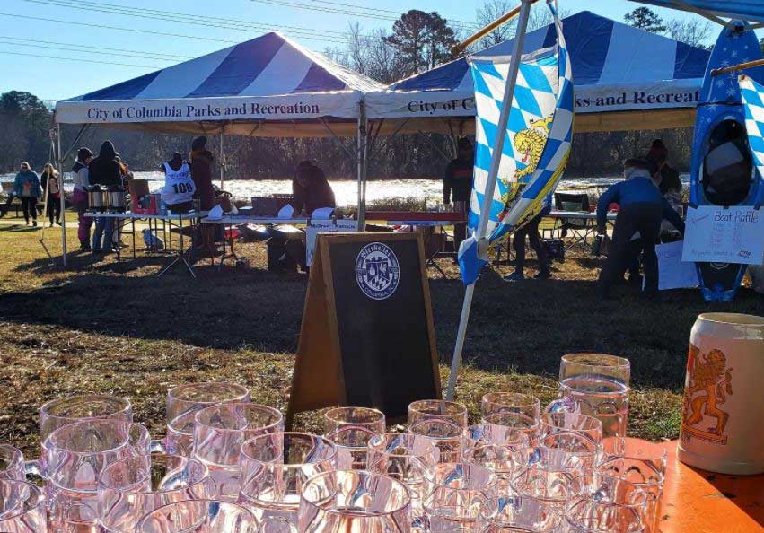 A Bierkeller Columbia pop up beer garden.