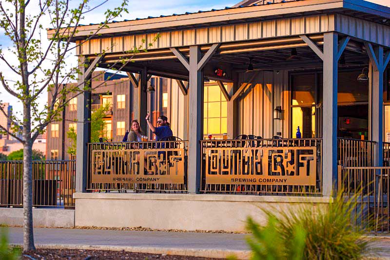 Exterior of Columbia Craft Brewery in Columbia, SC.