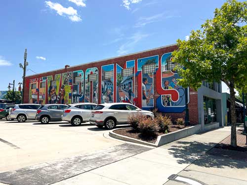 Five Points mural in Columbia, SC's Five Points