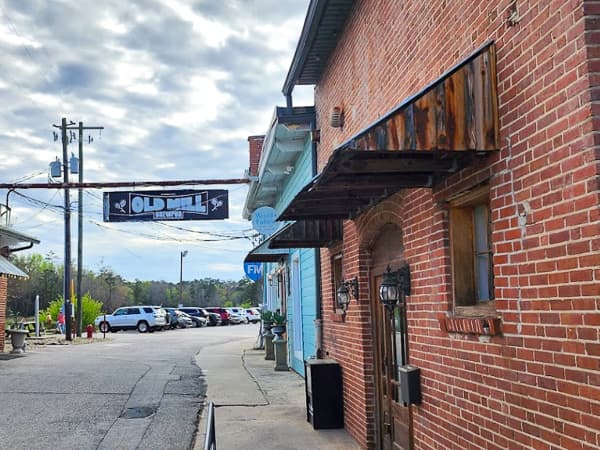 Exterior of Old Mill Brewpub in Lexington, SC