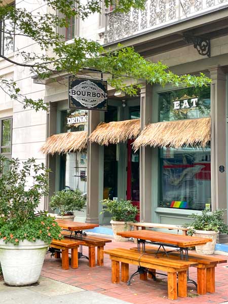 Bourbon exterior in Columbia's Main Street District.