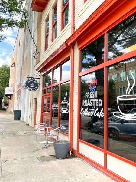 Exterior of Oliver Gospel Roastery in Columbia's Main Street District