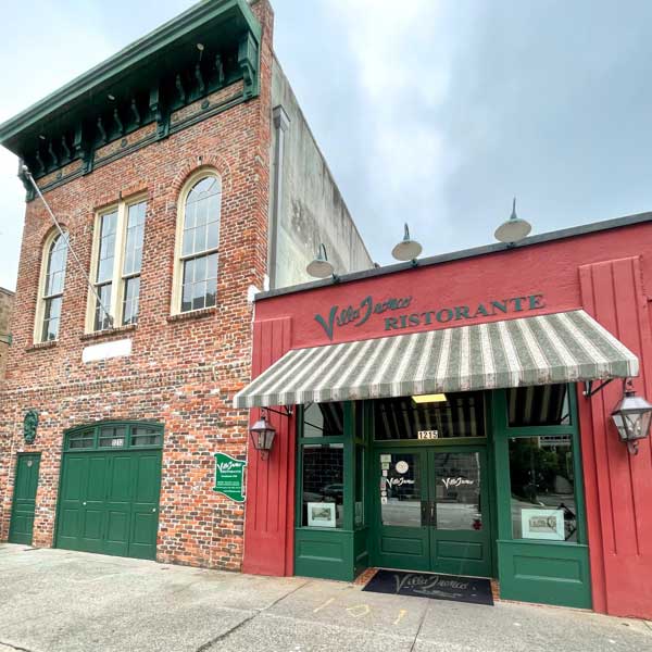 exterior of villa tronco in Columbia's Main Street District.