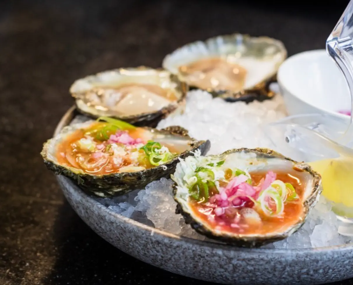 Oysters from Smoked on Main Street in Columbia, SC