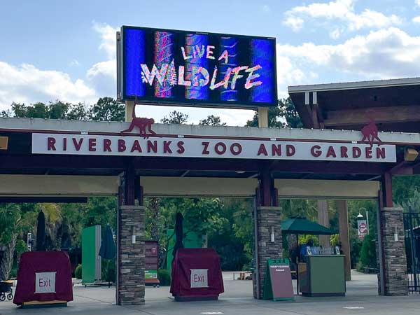 Entrance to Riverbanks Zoo in Columbia, SC