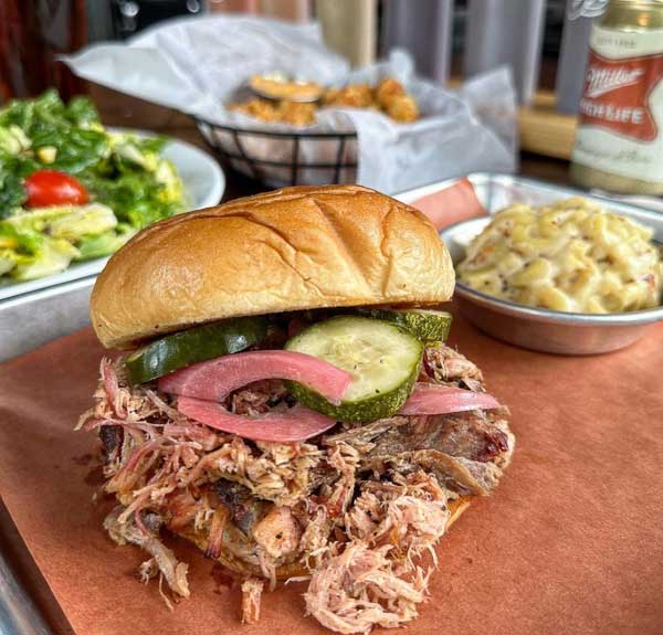 Pulled pork sandwich from Home Team BBQ in Columbia, SC