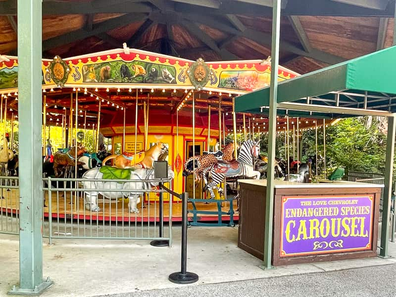 The Riverbanks Zoo carousel in Columbia, SC